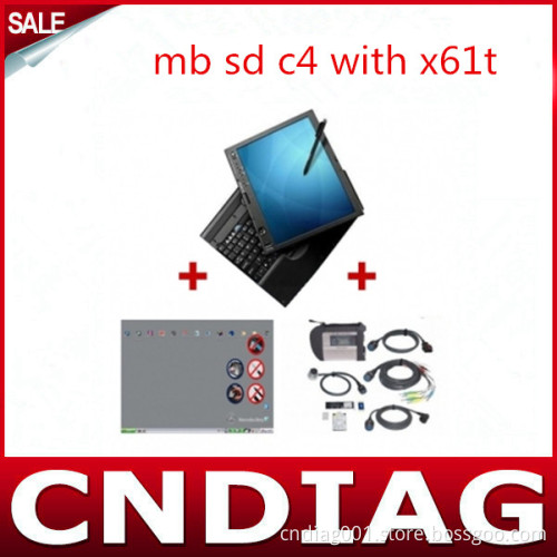 Best Quality Scanner for Benz MB SD Connect C4 with Lenovo Thinkpad X61t Touch Screen Laptop with Latest Software Full Set Ready to Use